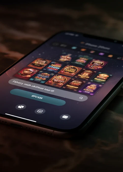 Imperial Wins Casino's PWA mobile interface displaying various slot games and smooth navigation on a smartphone screen, emphasizing instant play.