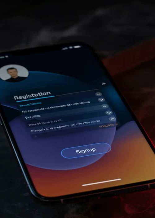 Imperial Wins Casino registration form on a desktop screen, showcasing simplified steps to create an account and access exclusive games and bonuses.